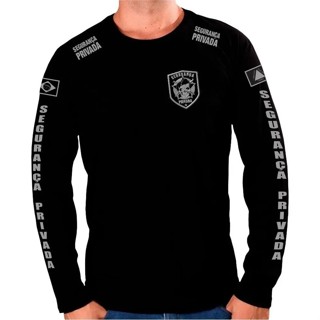 Camisa Segurança Privada Manga Longa Camiseta Blusa Oferta 1 em Oferta na Shopee