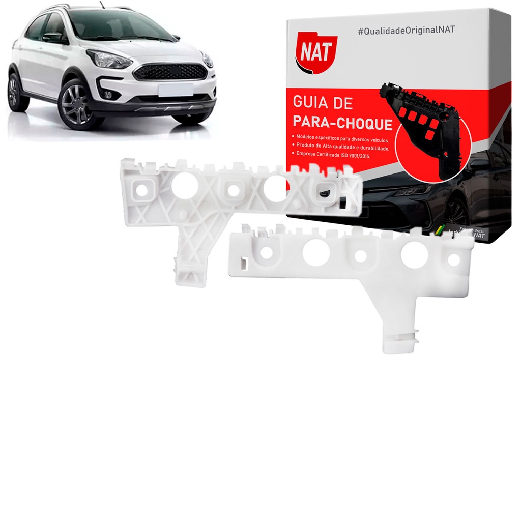 Suporte Guia Parachoque Ford Ka 2019 Até 2021 Dianteiro. em Oferta na Shopee