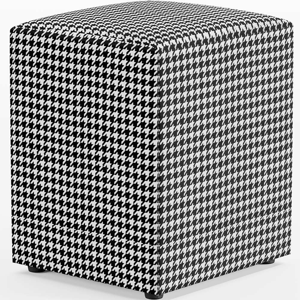 Puff Quadrado Decorativo Sala De Estar L02 Pied Poule - Lyam Decor em Oferta na Shopee