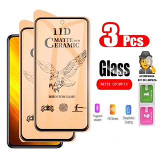 3 Pcs POCO X6 5G Vidro Cerâmico Temperado De Cobertura Total Para X5 X4 F5 X4 GT M6 M4 Pro Protetor De Tela Mate