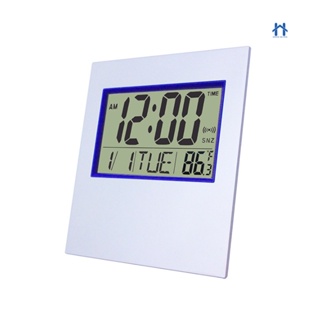 Relógio Digital Lcd para Mesa ou Parede Quadrado com Alarme Data Temperatura Bela Casa Relógios em Oferta na Shopee