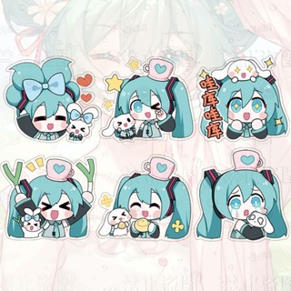 Broche Acrílico Hatsune Miku Periférico Cantor Virtual Bonito Pingente Decorativo