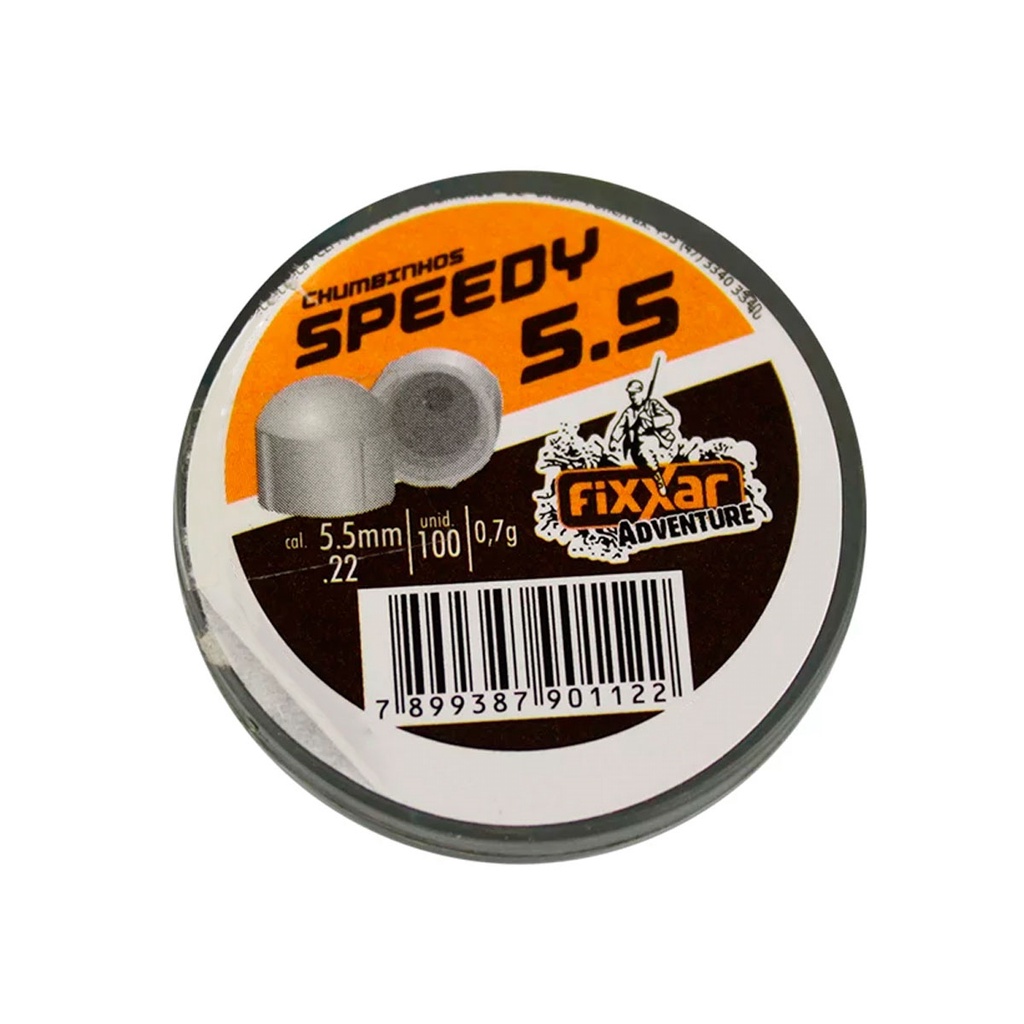 Chumbinho Speedy 5.5mm 100 und. em Oferta na Shopee