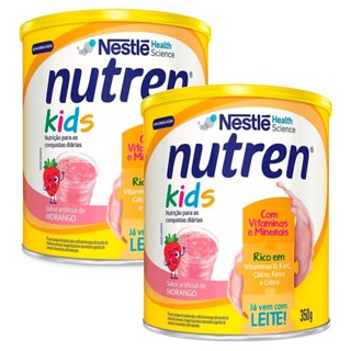 Kit 2 Nutren Kids Morango Suplemento Alimentar Lata com 350g