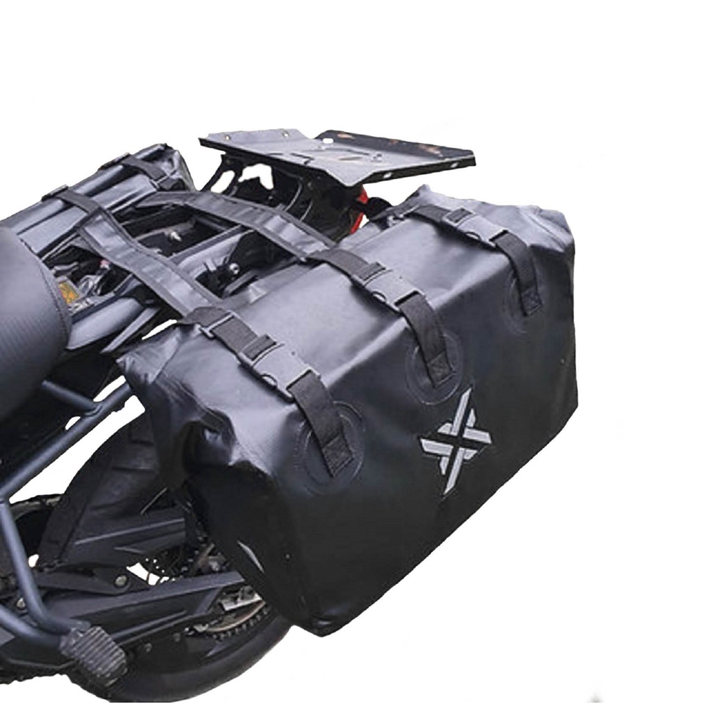 Alforge bolsa lateral soldado capota marítima reforçado impermeavel c/ bolsa interna p/ big trail