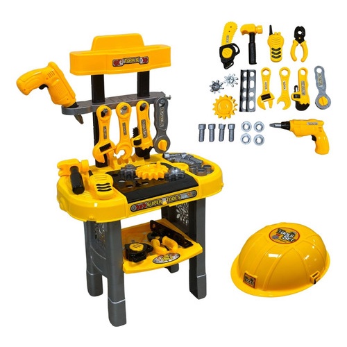 Kit Oficina Mecânica Infantil Bancada Ferramentas Importway