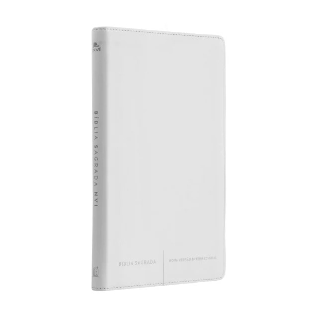 Bíblia Sagrada NVI | Slim | Letra Normal | Luxo Branco em Oferta na Shopee