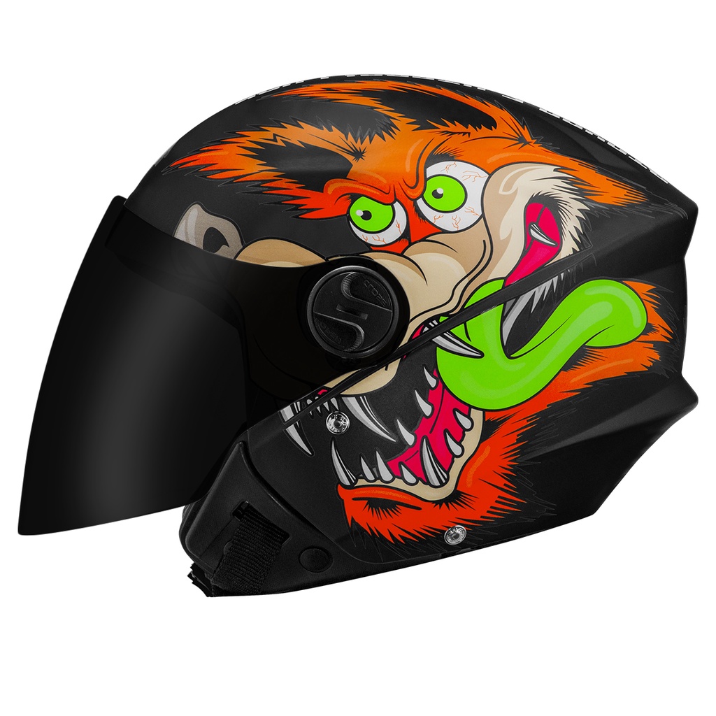 Capacete Moto Aberto Pro Tork New Liberty 3 Coyote Fosco Viseira Fumê Feminino Masculino