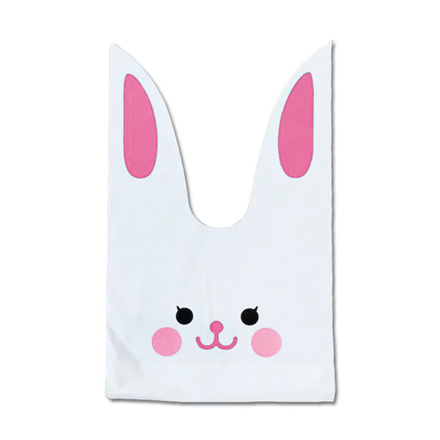 Sacola Coelho Rosa G 16x29cm  - 10 unidades - Rizzo - Stationery