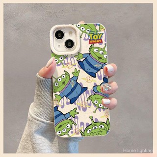 Para iPhone 14plus 15 Pro max Proteção ambiental branco Capa de proteção suave Camera de proteção contra choque bonito verde monster caolho 14 13 Pro max 12 11 XR XS XSMAX 7 8plus D0ZF