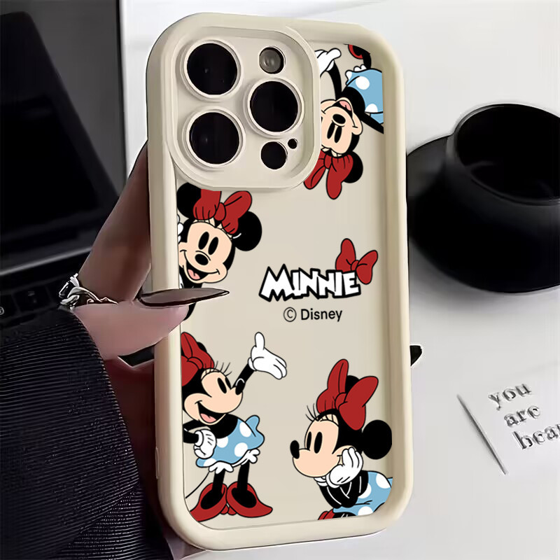 Capa De Proteção Para Câmera Disney Minnie Mouse Samsung Galaxy A54 A34 A14 5G A15 A25 A35 A55 A33 A53 A32 A52 A52S A23 A13