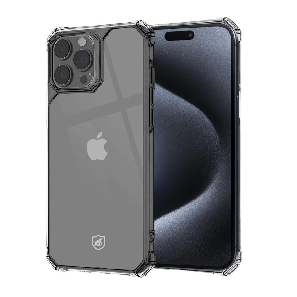Capa Case Capinha Clear Proof p/ iPhone 15 Pro Max Gshield – Proteção Reforçada e Transparente - Mobile & Gadgets