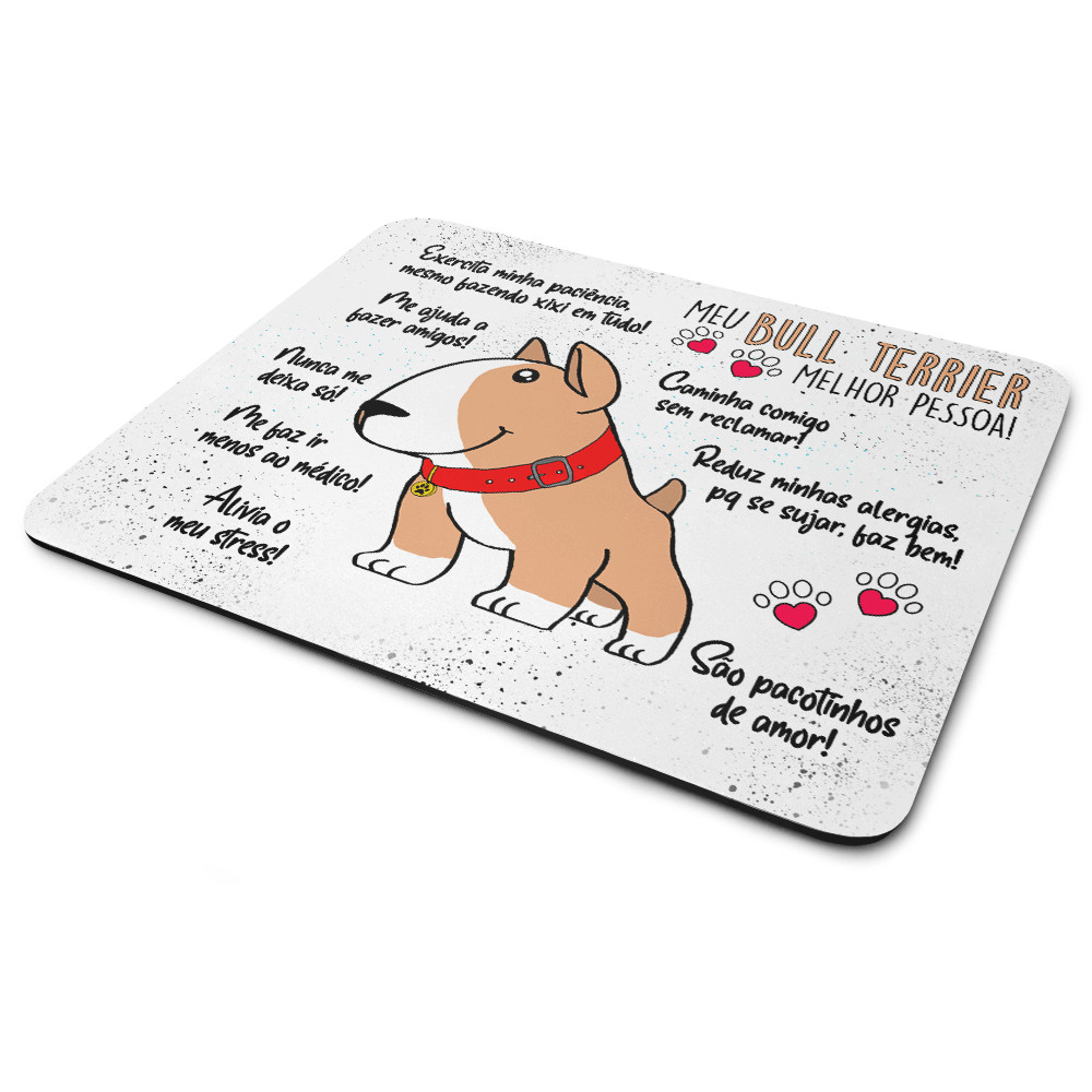 Mouse Pad Dog Meu Bull Terrier, Melhor Pessoa! - Miniatura 2
