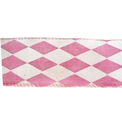 Fita Decorativa Triangulos Rosa - 6,3cm x 9,14m - 1 unidade - Rizzo