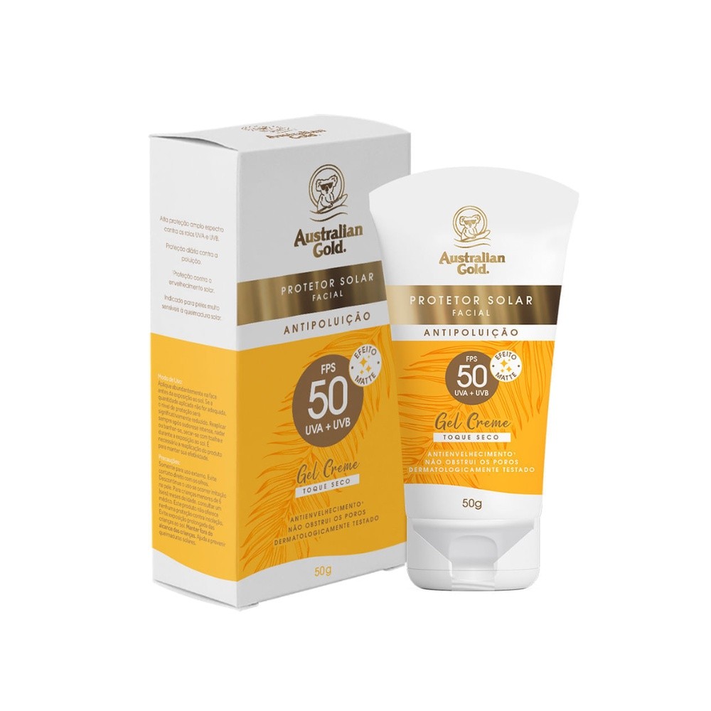 Australian Gold Prot Solar Fac Gel Creme Fps 50 50g -