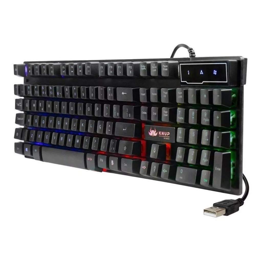 Teclado Gamer Semi Mecânico Led Luminoso Profissional Abnt2 em Oferta na Shopee