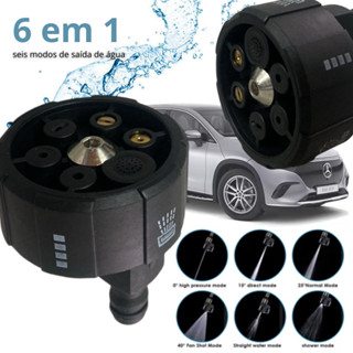 Bico 6 posições para lavadora de alta pressao portatil engate plastico - BW02 em Oferta na Shopee
