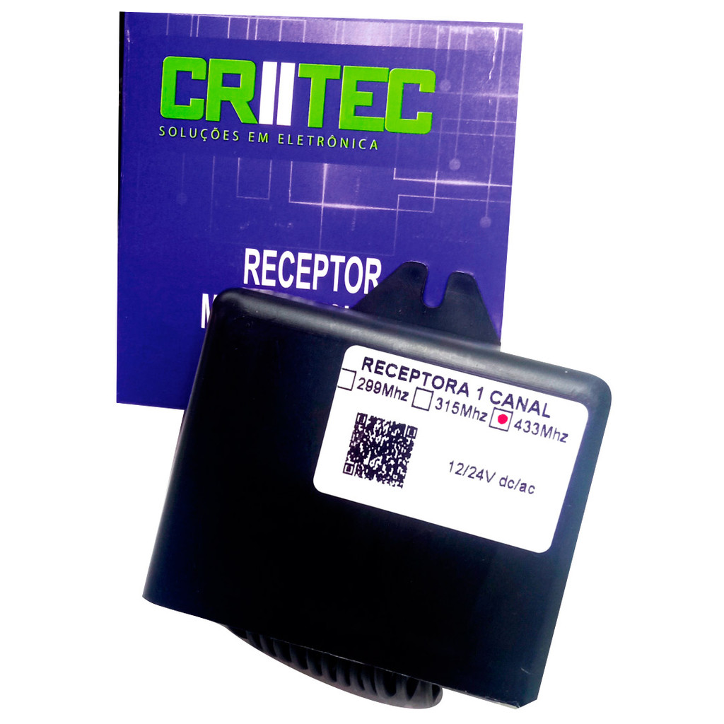 Receptor Multifuncional 299mhz 1 canal - Criitec