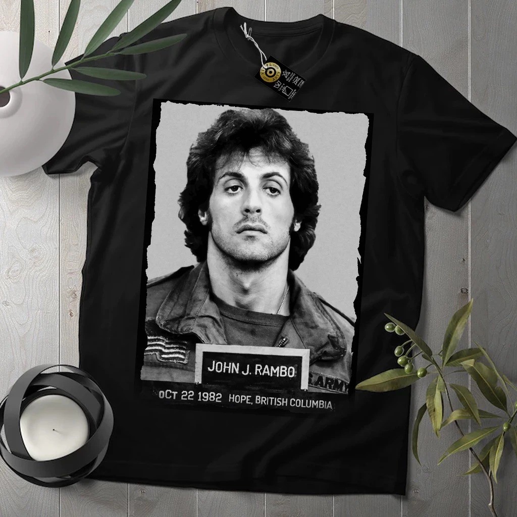 Camiseta Camisa John Rambo - Sylvester Stallone camisa 100% algodão 30.1