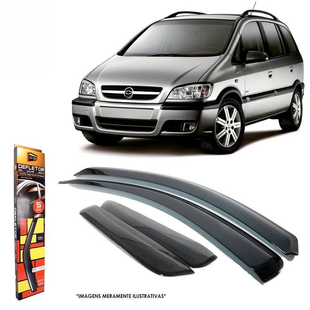 Calha Defletor De Chuva Chevrolet Zafira 2001 a 2012 4 Portas TG Poli 23015