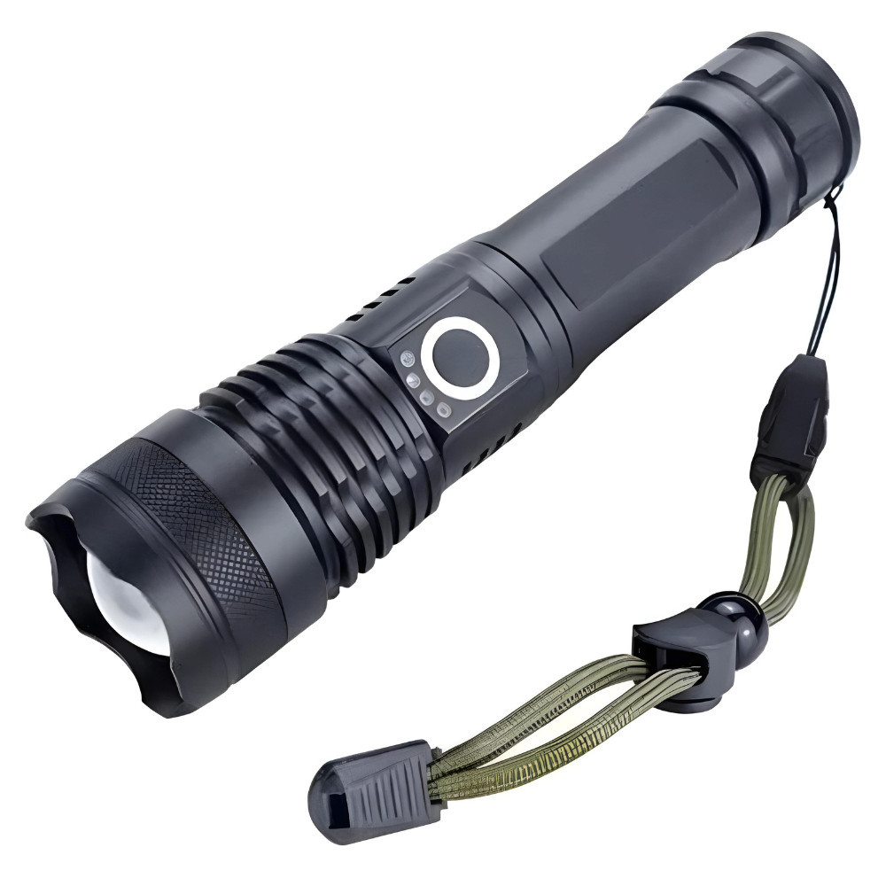 Kit 2 Lanterna Tática Militar Super Potente T9  Tática Potente Sitio Fazenda Acampamento Camping Segurança- Resistente