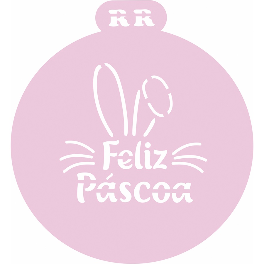 Stencil Feliz Páscoa - Ref. 4048 - 1 unidade - RR CORTADORES - Rizzo em Oferta na Shopee