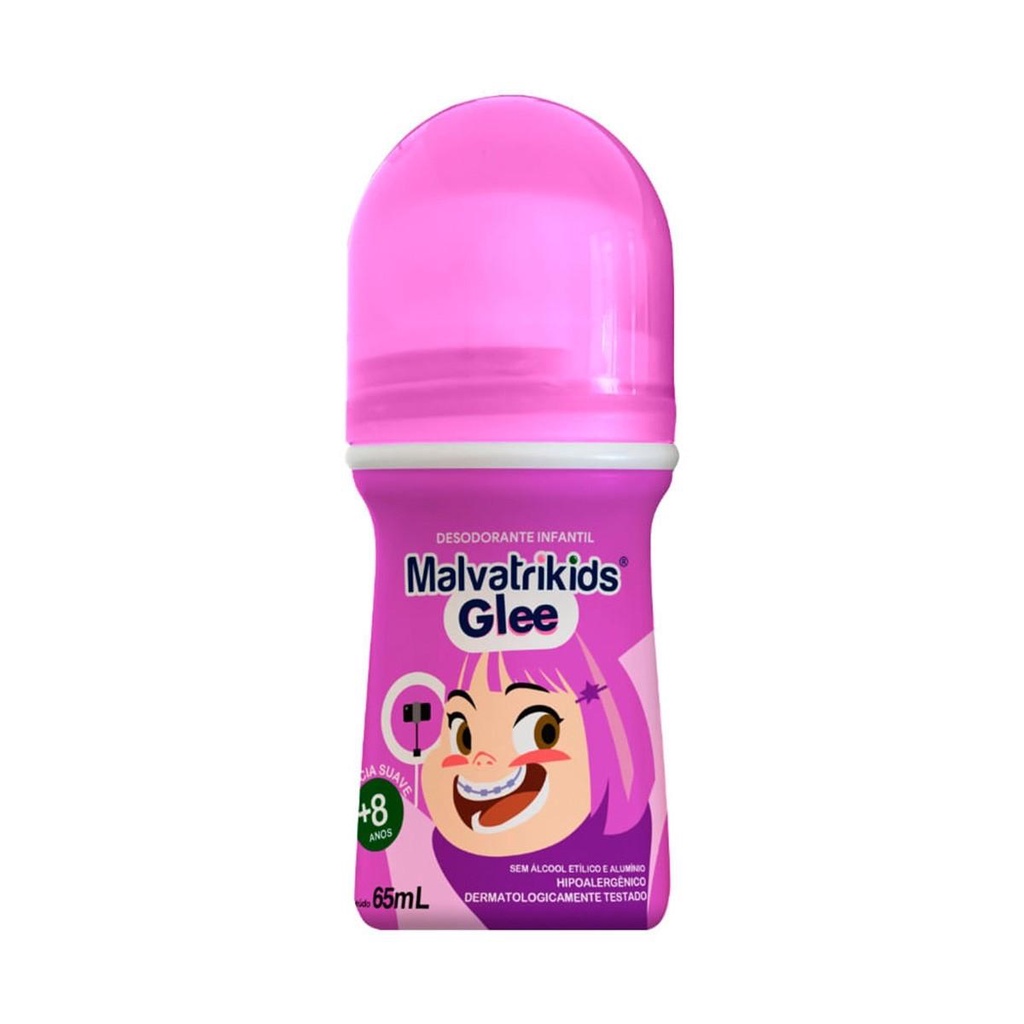 Desodorante Roll-on Infantil Glee Com 65ml Malvatrikids