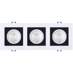 Spot Led Luz Branca 3x5w Triplo Quadrado Black+Decker