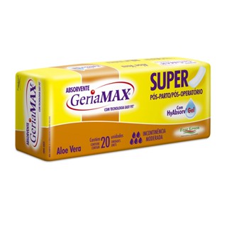Absorvente Geriátrico GeriaMax Super 20 Unidades