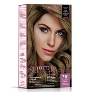 Coloração Sem Amônia 710 Louro Cinza Natural Amend Supéria Color