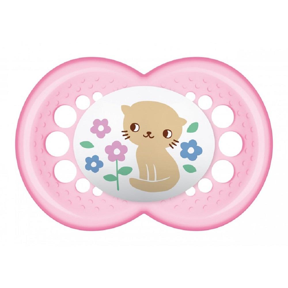 Chupeta Coleção Trends 6 Meses Rosa - Mam Baby - Mom & Baby