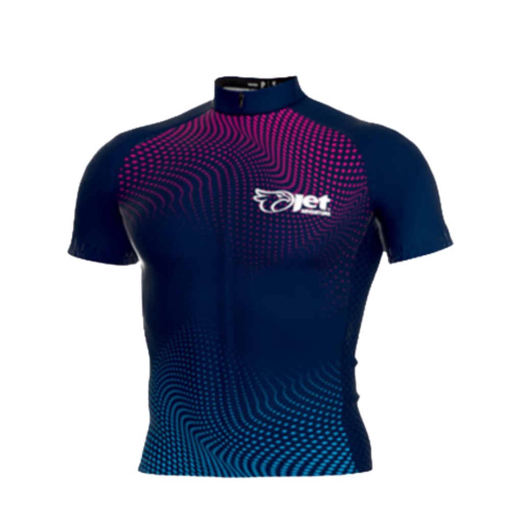 Camisa Ciclismo Ert Elite Jet Nova Tour Masculina MTB Speed Ciclista Blusa Bicicleta Racing Az/Rosa