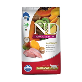 Ração N&D Tropical Selection para Gatos Castrados Frango 7kg em Oferta na Shopee