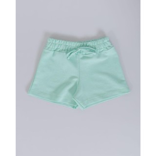 Short Moletinho Bebê Elástico Verde Claro