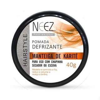 Pomada Defrizante Neez Manteiga De Karite 40g em Oferta na Shopee