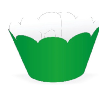 Mini Wrapper Mini Cupcake - Verde Bandeira - 3cm x 14,5cm - 12 unidades - Nc Toys em Oferta na Shopee