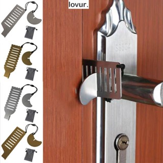 Fechadura De Porta LOVUR , Trava De Segurança Para Ferramentas De Viagem Anti-Furto , Portátil De Metal Sem Punção Dormitório Do Hotel
