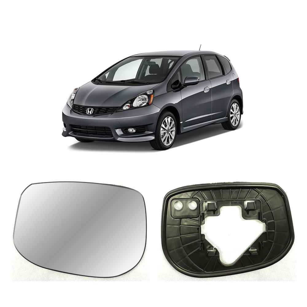 Lente Retrovisor Convexo Para Honda New Fit 2010 a 2014 Lado Direito