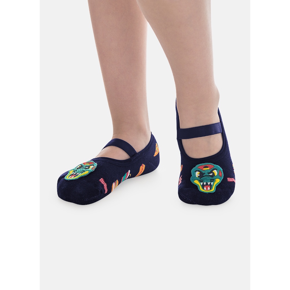 Meia Sapatilha Antiderrapante Menino Jacaré Jungle - Puket em Oferta na Shopee