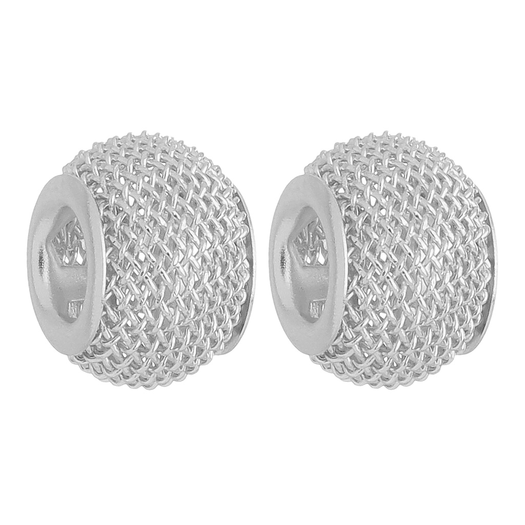 Kit 2 Berloques Separadores  Murano Telinha Banhado a Prata 925 em Oferta na Shopee