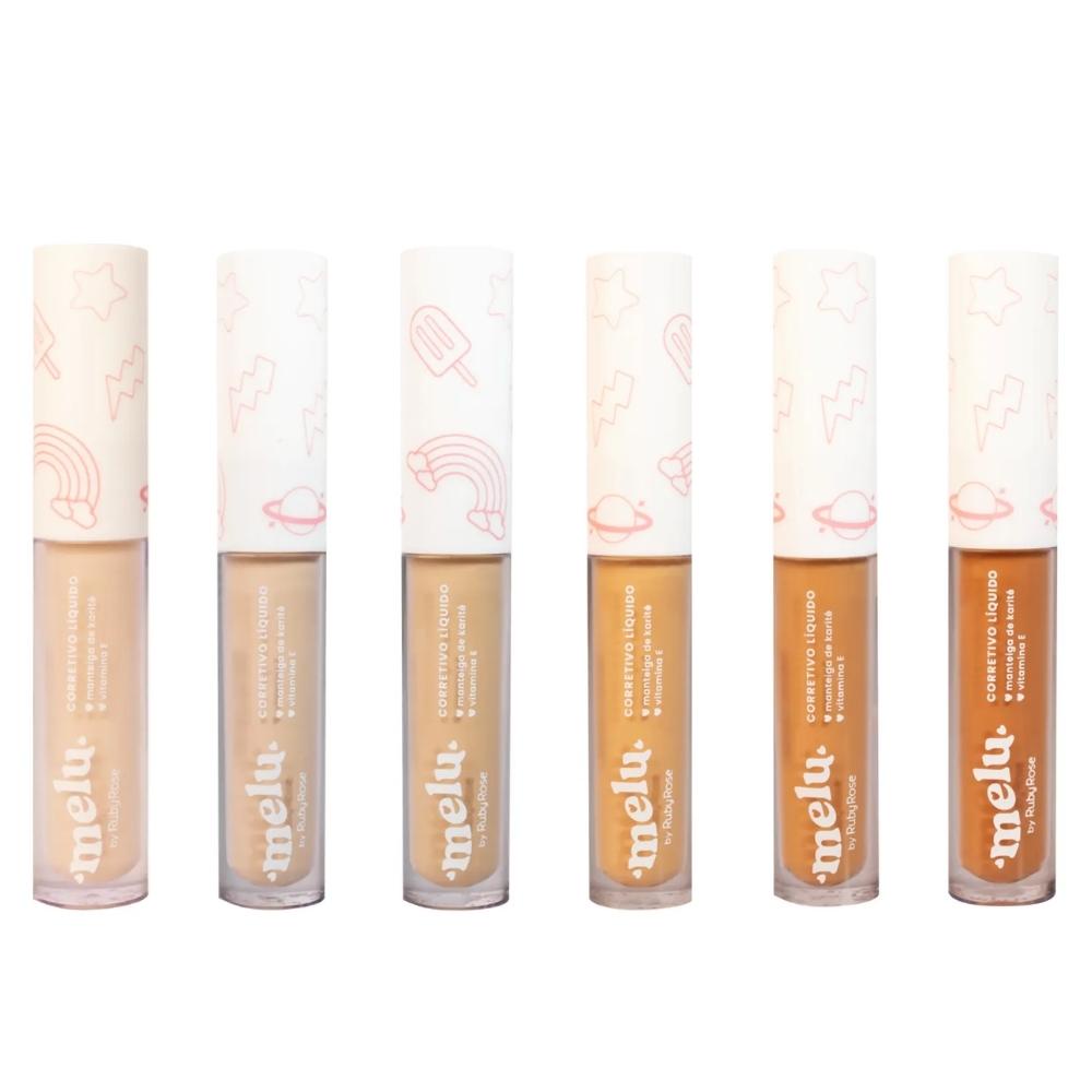 Corretivo Líquido Melu By Ruby Rose Facial 3,5ml Vitamina E