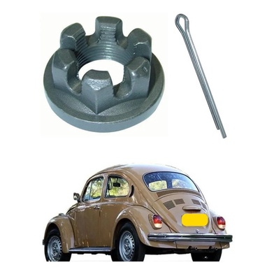 Porca C/ Aba Cubo Eixo Traseiro Fusca Brasilia Variant em Oferta na Shopee