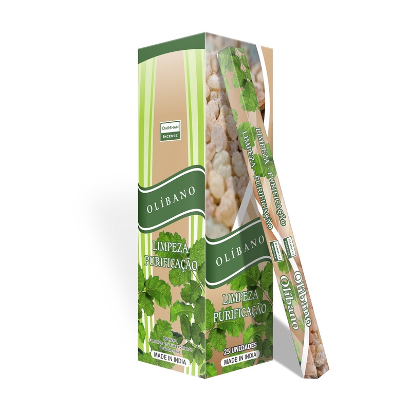 Incenso Olibano Darshan Box 25 Caixas Com 8 Varetas em Oferta na Shopee