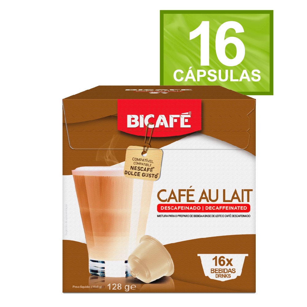 Cápsula De Café Com Leite Descafeinado Sem Açúcar Bicafé  P/ Maq. Dolce Gusto* em Oferta na Shopee