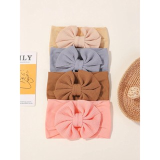 4Pcs/set Baby Nylon Infants Toddlers Faixa Elástica Para Recém-Nascidos Princesa Bowknot Cute Hair Accessories Wholesale