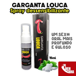 Dessensibilizante E Aromatizante Bucal Gargante Profunda Garganta Louca Sex shop 15ml