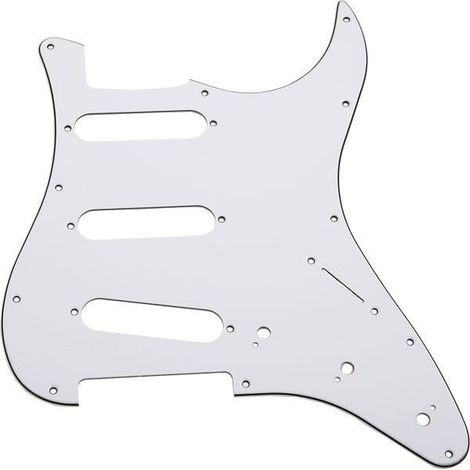 Escudo Branco Sólido para Guitarra Stratocaster PGST10W Escudo Strato