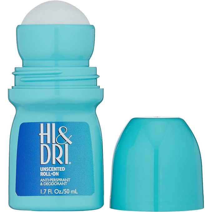 Desodorante Hi & Dri Roll-On Antitranspirante Sem Perfume Revlon 50 ml