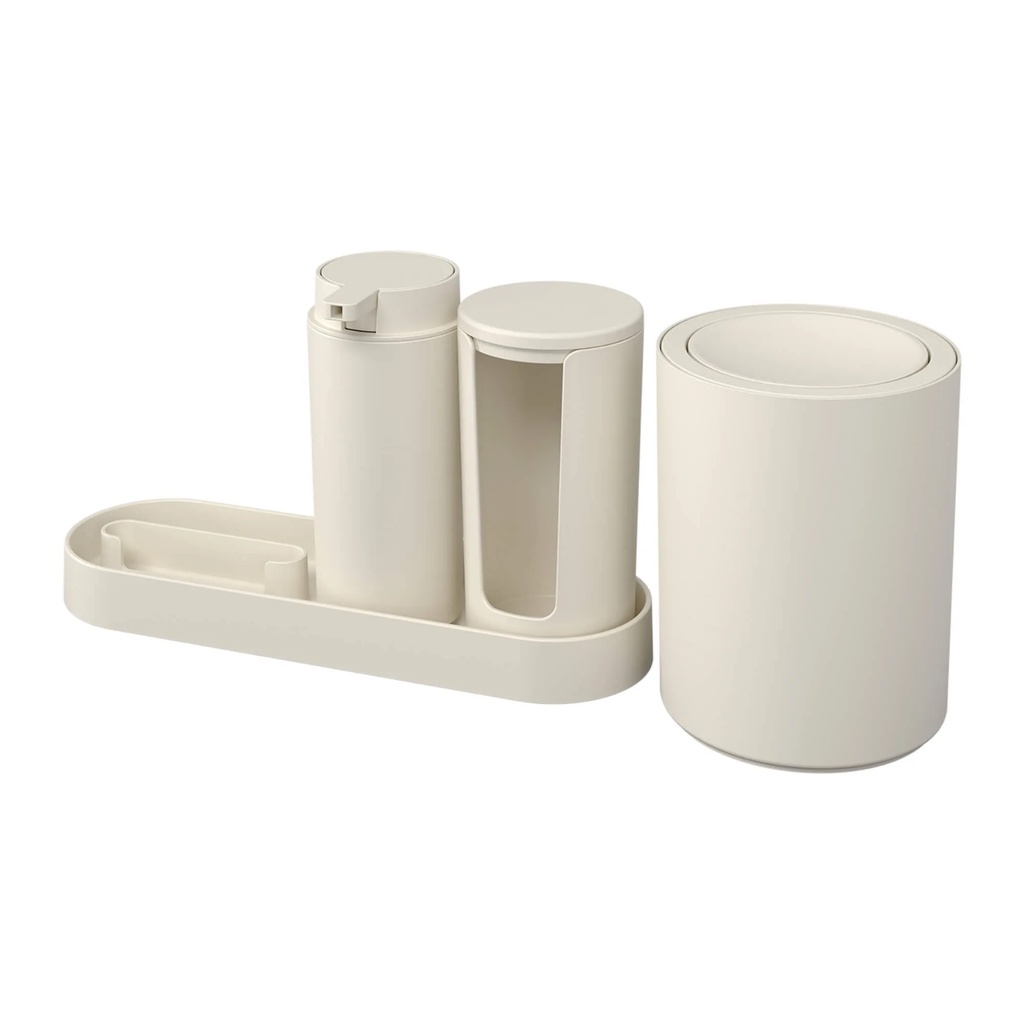 Kit Banheiro Lavabo Acessórios Conjunto Organização 4Pcs Bandeja Suporte Celular Skin Care · foto 2