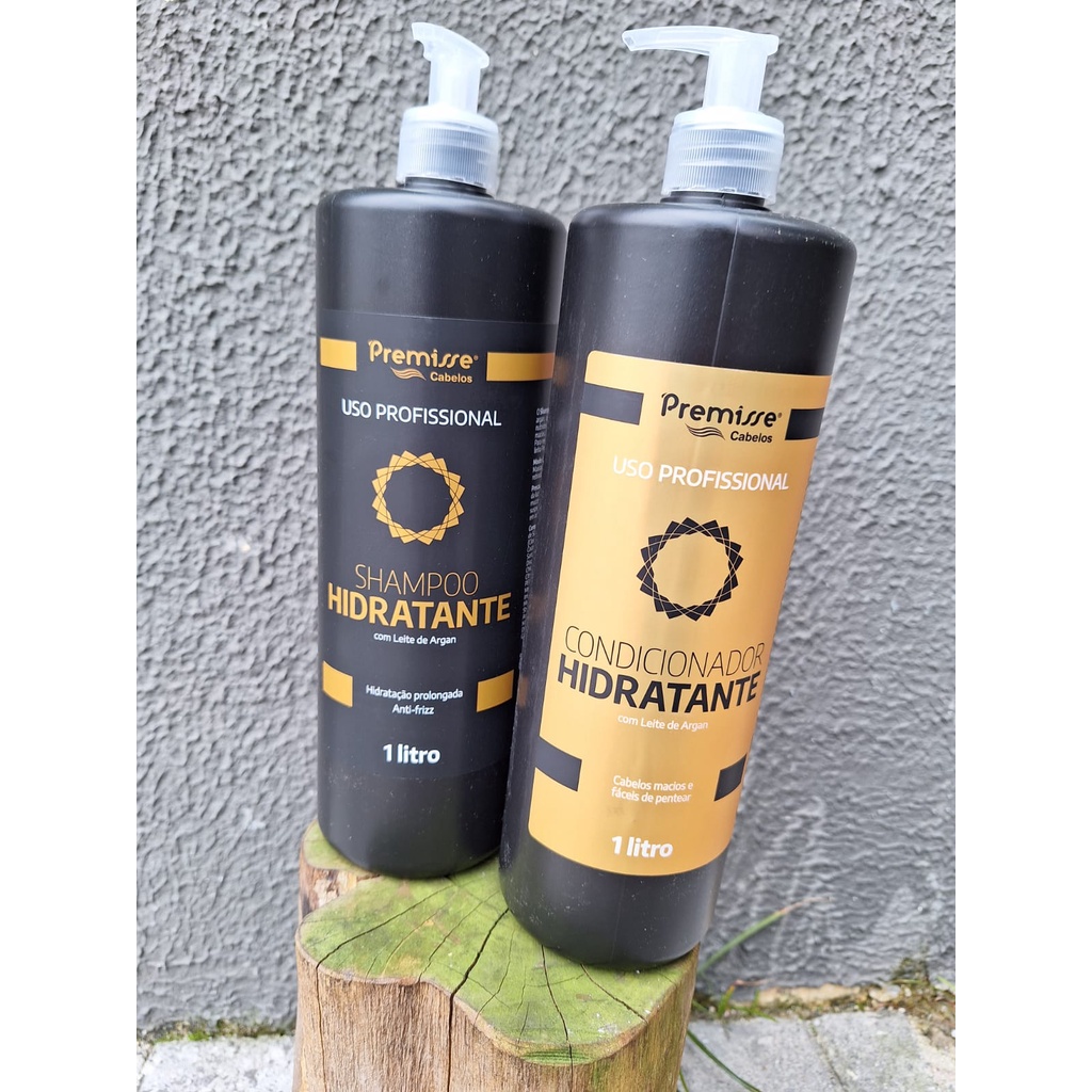 Kit hidratante Shampoo e Condicionador 1LT Premisse